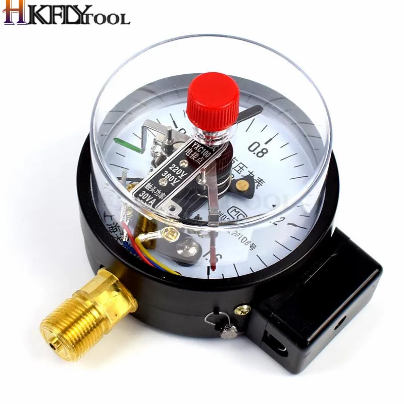직경 100mm 표면 진공 게이지 압력 컨트롤러 측정 도구가있는 직접 접촉 압력 게이지