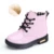 New 2021 Girls Martin Boots Boys Shoes Осень искусственная кожа Детские мотоциклетные сапоги Малыш Дети Теплая зима Снегоступы 3BB