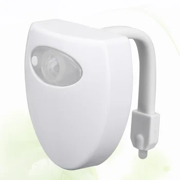 

1pc Closestool LED Lamp Photosensitivity Creative Hanging Body Sensing Durable Toilet LED Lamp Closestool LED Lamp