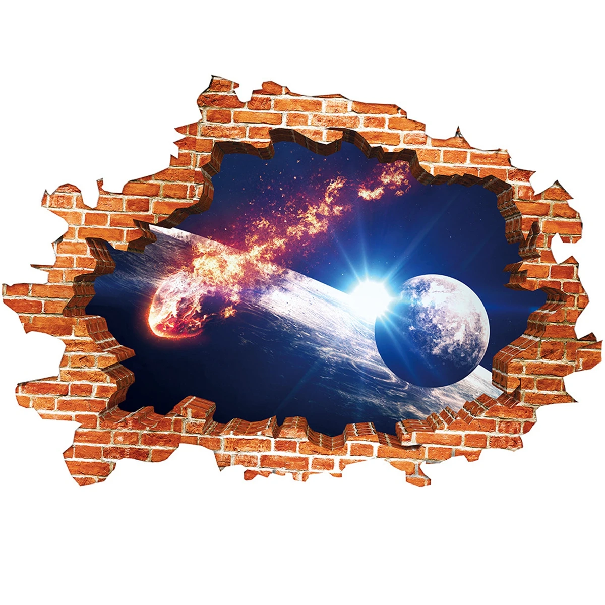 2 3D Звездная Вселенная серия Наклейка на стену s украшение для дома космическое пространство Наклейка на стену галактика звезда орнамент в виде моста для домашнего декора - Цвет: 2