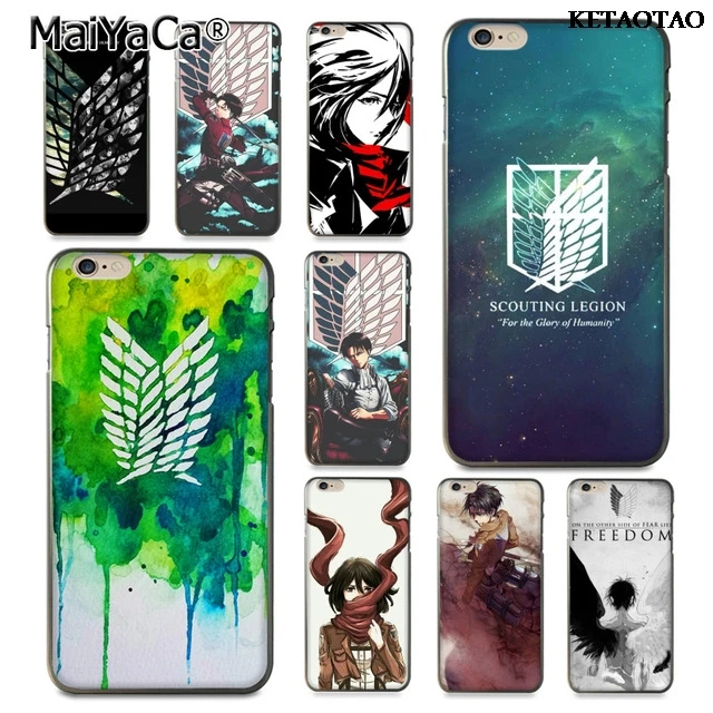 KETAOTAO для косплея по аниме атака на Титанов (для iPhone 4S 5S 6S 7 8 Plus X XR XS MAX 11 Por Samsung
