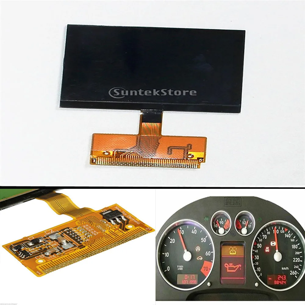Speedometer Cluster LCD Screen Display for VW Audi Version A3 A4 A6