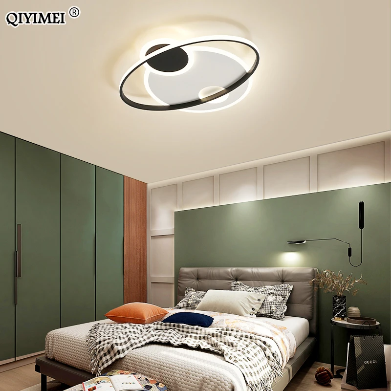 

New Modern LED Chandelier Lights With Remote Control For Bedroom Living Study Room Aisle Salon Lamps Indoor Lighting Luminarie