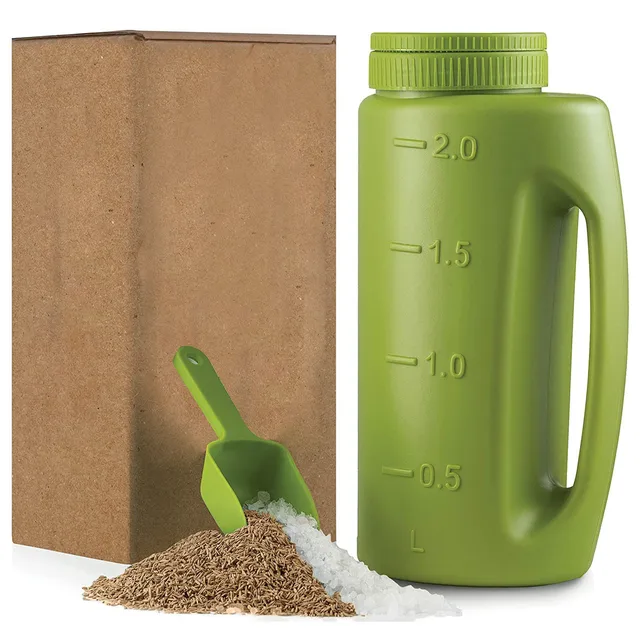 Kézi Szóró A Hó És Jégmag -Szóró Palack Fűmagrendszerekhez Műanyag Edények Otthoni Kert#G - Image 3