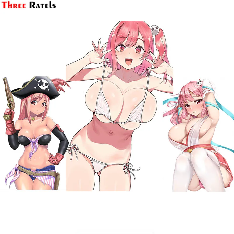 Наклейка на мотоцикл Three Ratels F400, Хонока мертвая или живая и еще 1 для автомобиля и чемодана, крутая наклейка на ноутбук, скейтборд, декоративная наклейка