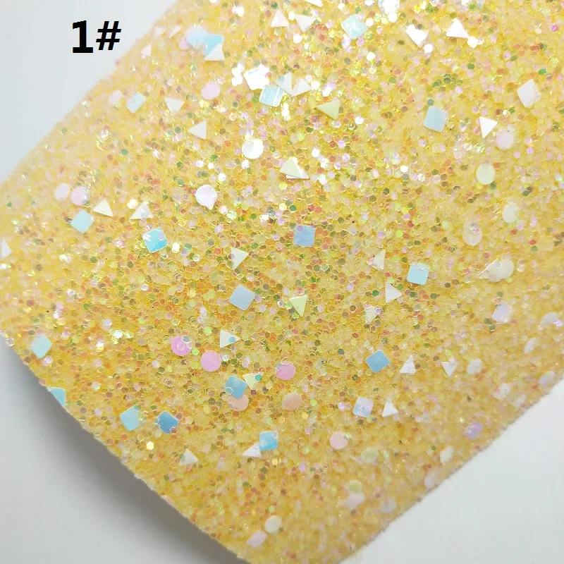 Mini Roll 30x134CM PINK Glitter Fabirc, Chunky Glitter Leather, Glitter Leather Roll For Making Bows LEOsyntheticoDIY SK209 - Цвет: 1