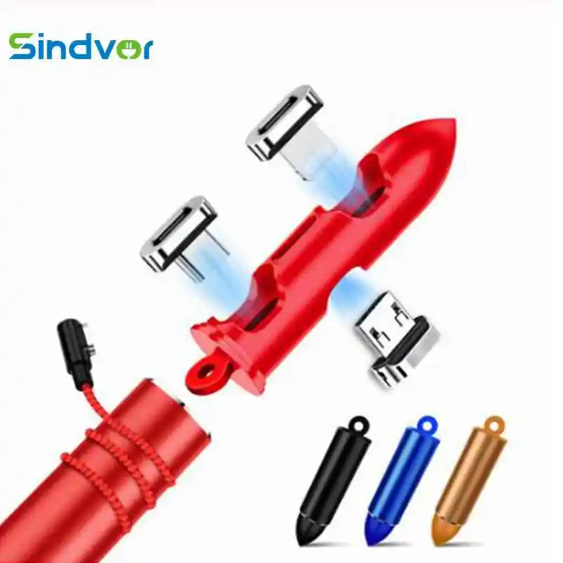 Магнитный Кабель с разъемом типа C Micro USB 8-контактный адаптер для быстрой зарядки