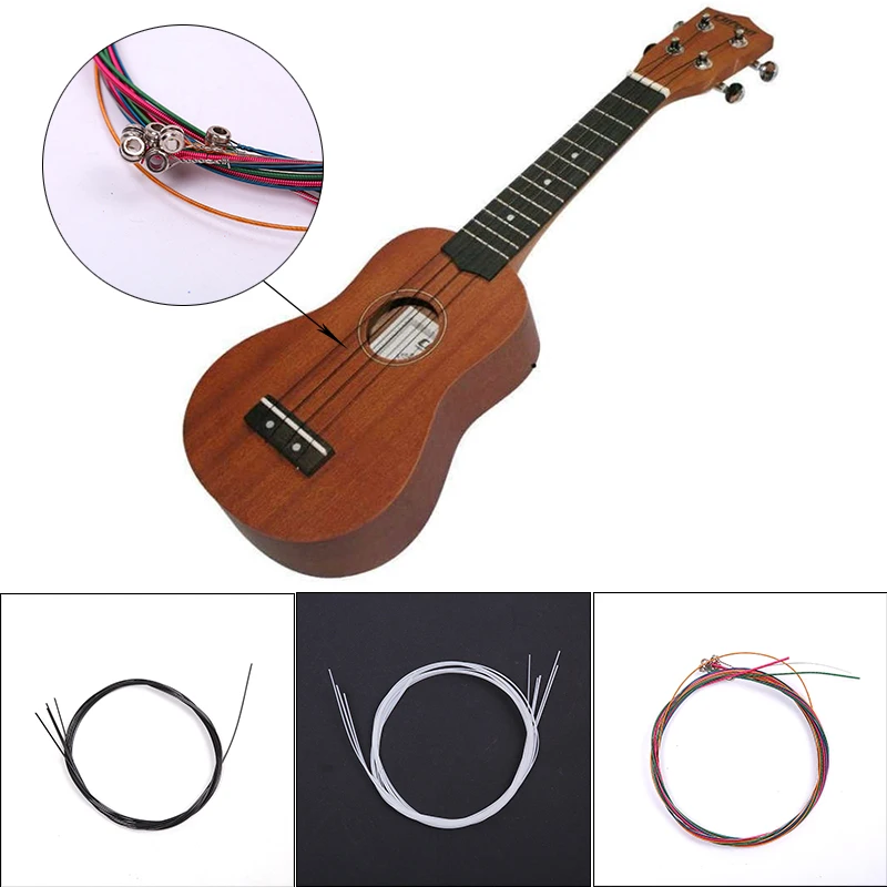 

Ukulele Guitar Strings Parts Kit Universal Portable Super Light Copper