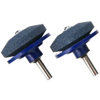 

2Pcs Grinding Drill Sharpener Lawnmower Faster Rotary Drill Blade Sharpener Grinding Garden Abrasive Tools