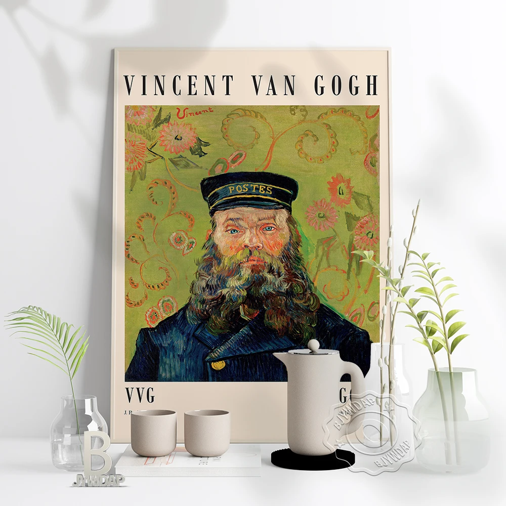 Poster Di Mostra Del Museo Moderno Di Van Gogh Tate, Vincent Van Gogh Il Postino Joseph Roulin Stampa Artistica Decorazioni Per La Casa Regalo Di Inau
