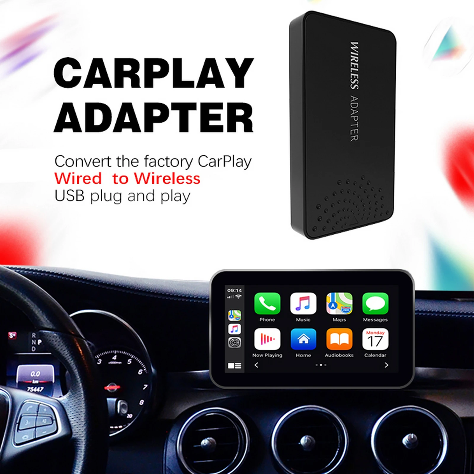 

Carplay Ai Box 4+64G Car Multimedia Player Android Auto Wireless Mirror Link