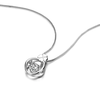 

925 Sterling Silver necklace Charms Fits European Brand Charm silver clavicle chain birthday gift women's clothing & accessories