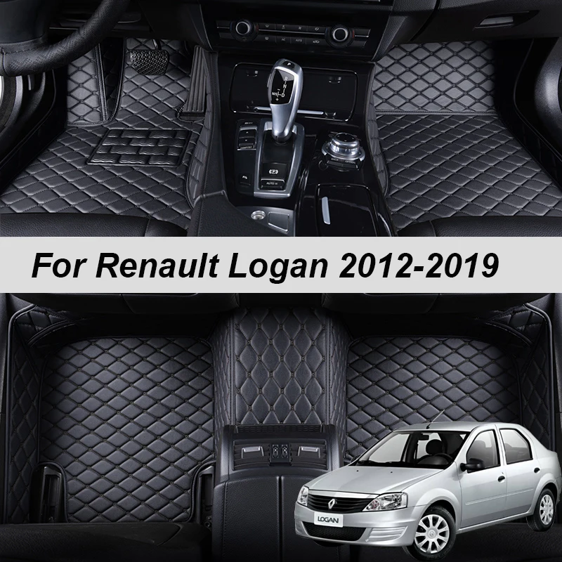 Alfombrillas de cuero hechas a medida coche Logan 2, 2012, 2013, 2014, 2015, 2018, alfombras, almohadillas para los accesorios - AliExpress Automóviles y motocicletas