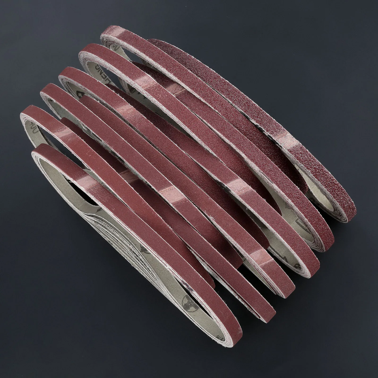 10Pcs 9*533mm Abrasive Sanding Belts Sanding Band 21*0.35inch Sanding
