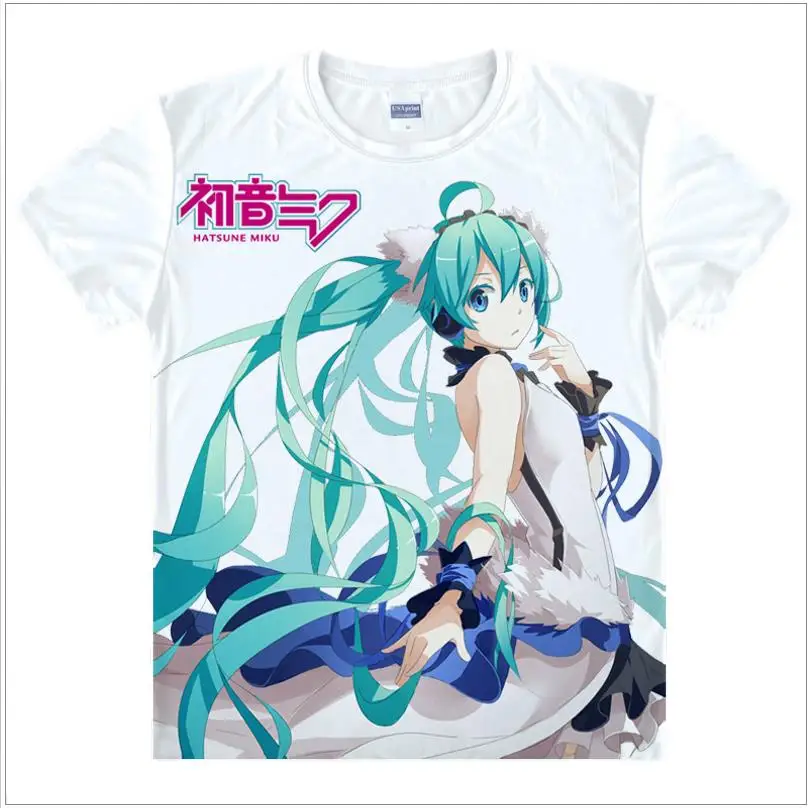 3 Новинка, футболка vocaloid Hatsune Miku, аниме, известная японская анимация, новинка, летняя мужская футболка, карнавальный костюм, Милая футболка - Цвет: 3