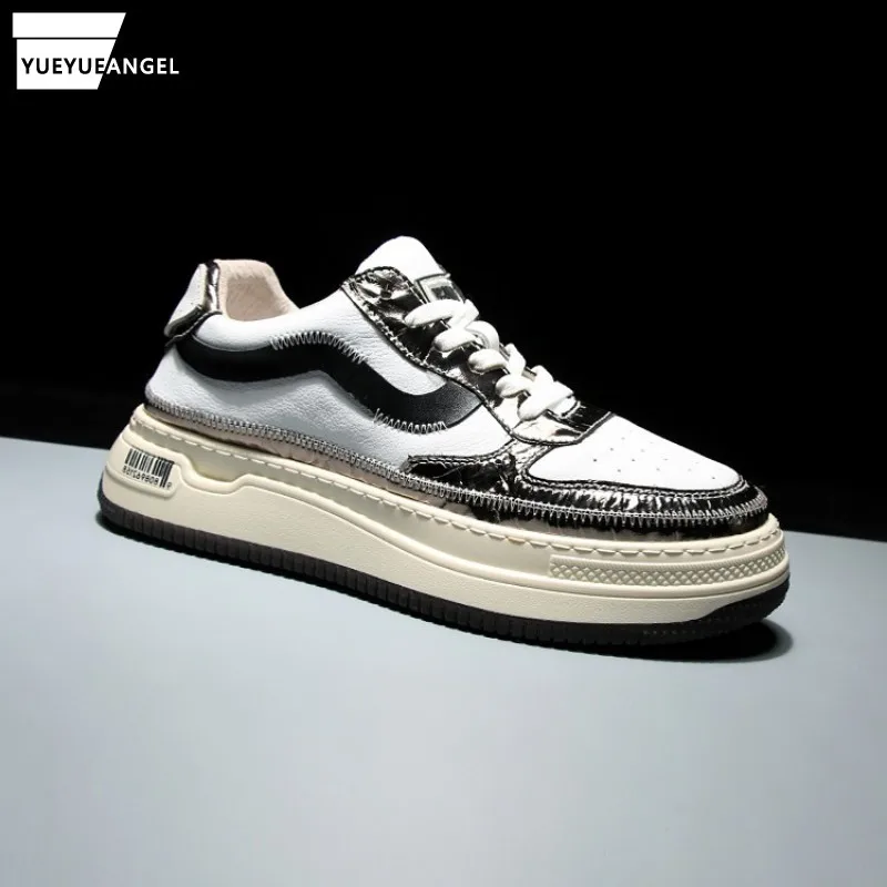 

Korean Spring Autumn Mixed Colors Mens Casual Sport Shoes Thick Bottom Height Increasing Lace Up Round Toe Male Sneakers Shoes