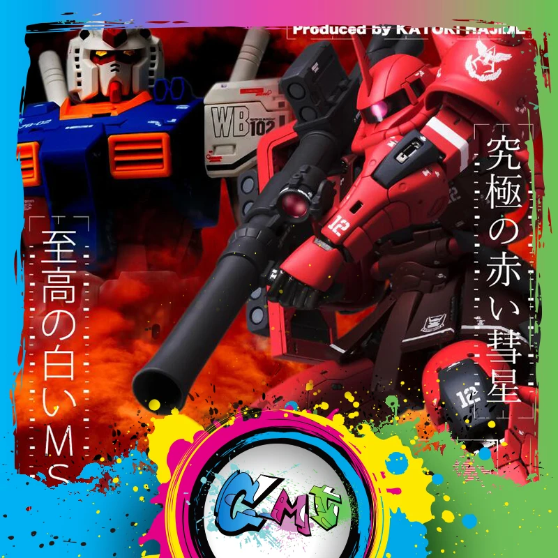 

CMT In Stock ORIGIANL BANDAI Tamashii Nations GUNDAM FIX FIGURATION METAL COMPOSITE MS-06S Char's Zaku II and RX-78-02 Gundam