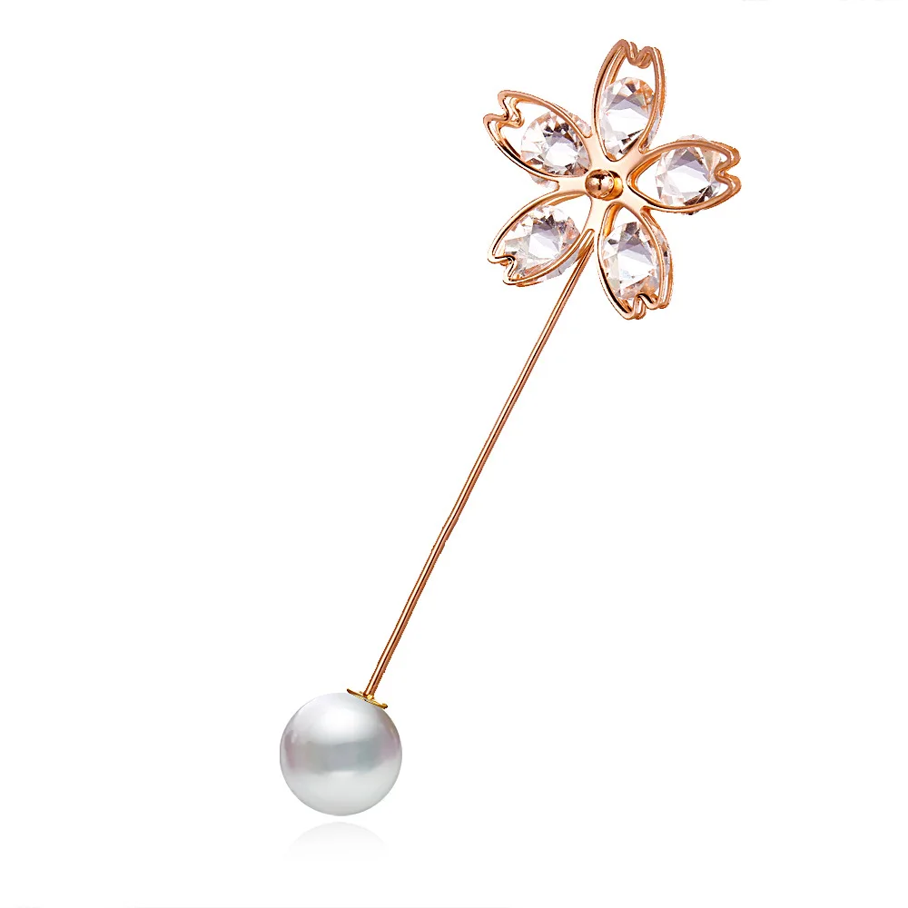 4 23 Styles Big Beads 8 Chakra Simulated Pearl Brooch Pin Dress Rhinestone Decoration Buckle Pin Jewelry Brooches For Men Women - Окраска металла: 4