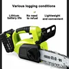 Cordless electric chain saw household logging saw chainsaw handheld small tree felling lithium battery outdoor mini portable ► Photo 2/6