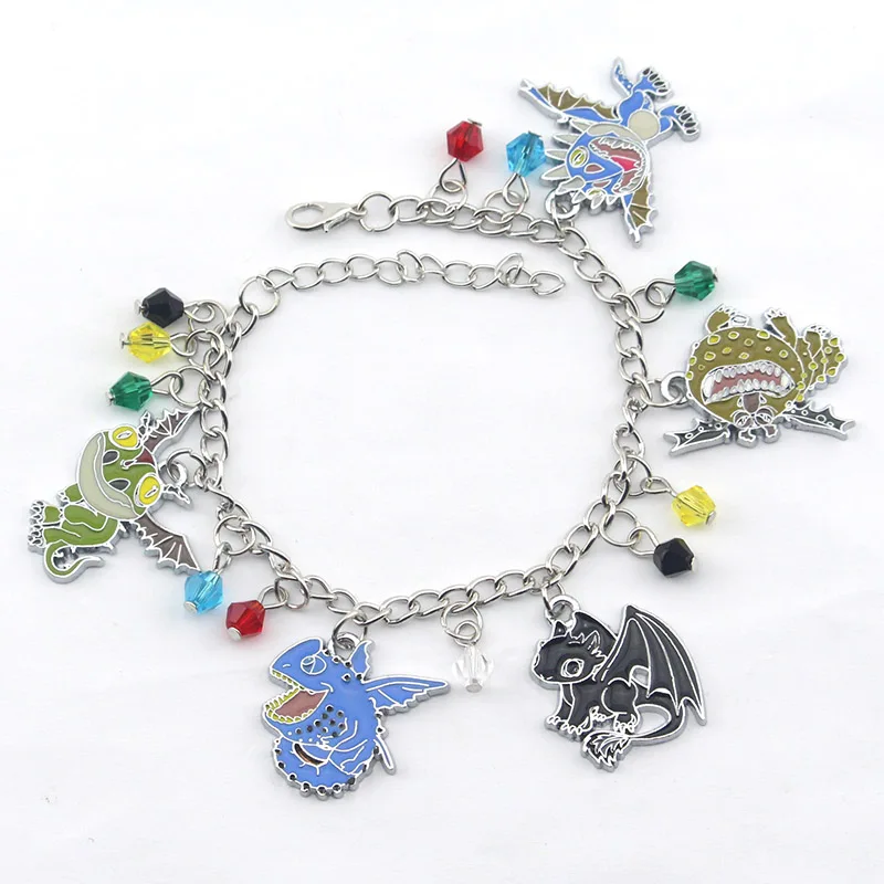 

New Anime Movie How to Train Your Dragon Charm Bracelet For Women Men Gifts Manufacturer Wholesale Fashion Style Bangle for gift