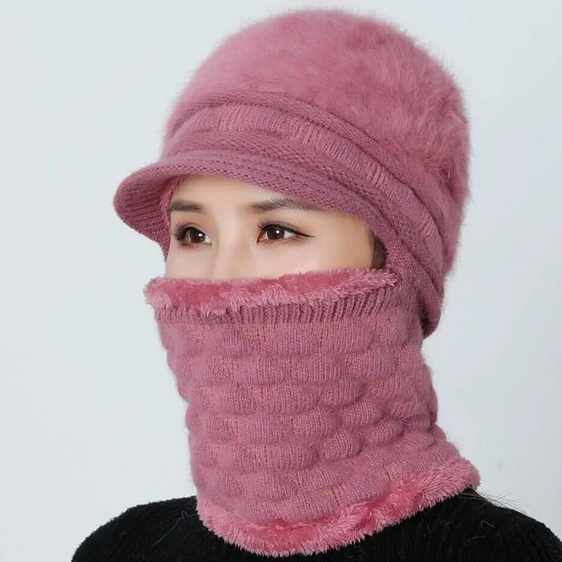 Skullies Beanies женский шарф зимние трикотажные изделия шапки для женщин Женская шерстяная круглая шапочка Балаклава однотонная маска шапка шапочка шапка для мамы