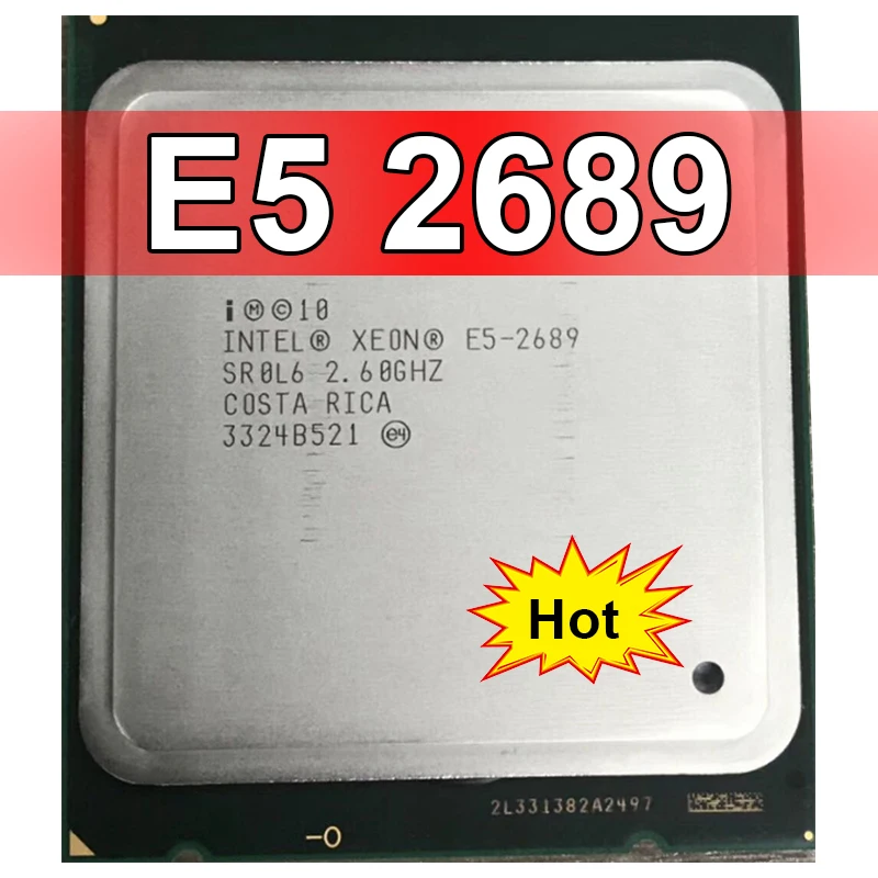 

E5 2689 LGA 2011 2.6GHz 8 Core 16 Threads CPU Processor Match CPU Intel Xeon E5 2689