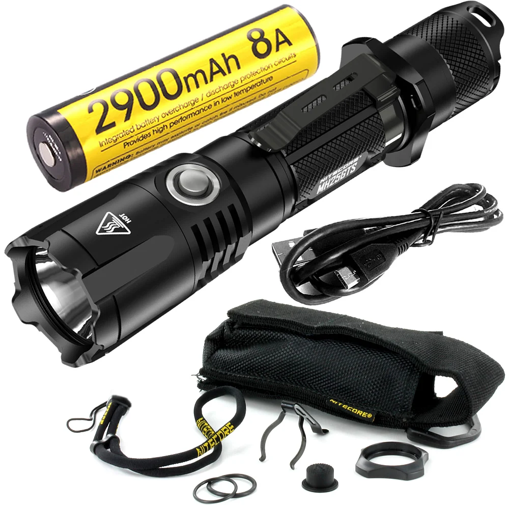 

NITECORE 1800 LMs MH25GTS with NL1829LTHP Low Temperature 18650 CREE XHP35HD LED Waterproof High Performance Tactical Flashlight