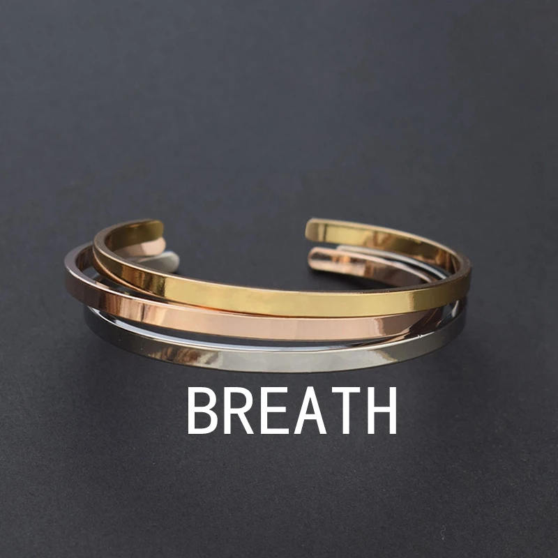 Трендовые браслеты-манжеты ювелирные изделия дышащие буквы стандартные для