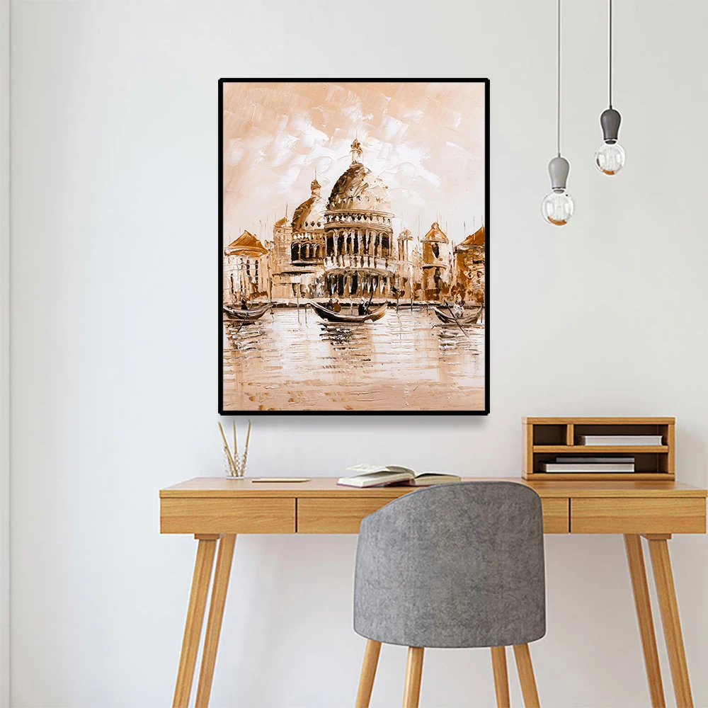 Castle Mordern Modular Interior Canvas Painting Calligraphy Poster And Print Home Decor Picture for Living Room Bedroom Bathroom