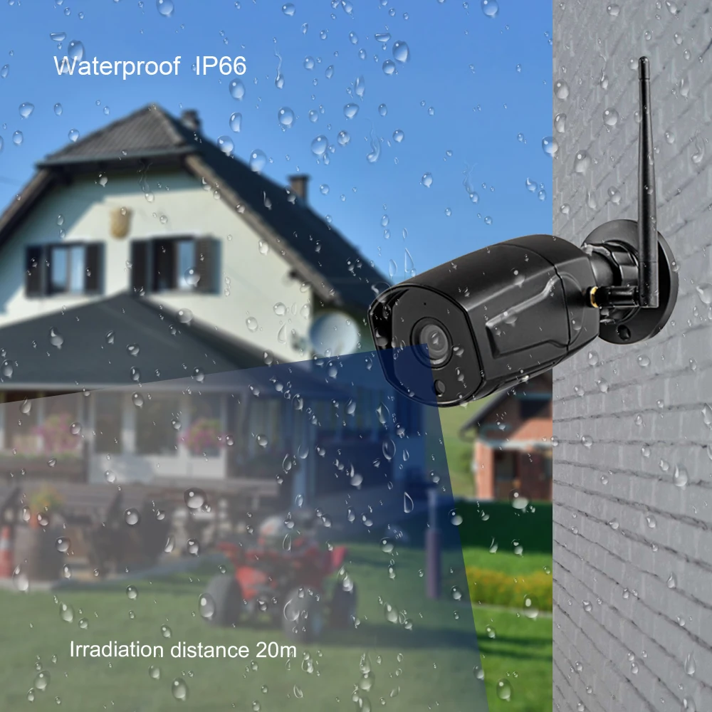  Hd Bullet 1080p Ip Camera 2mp Wifi Wireless Outdoor Waterproof Infrared Night Vision Motion Detect  - 32679004479