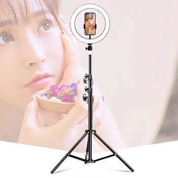 

10" LED Ring Light Photography Selfie Ring Lighting with Stand for Smartphone Makeup Video Studio Tripod Ring Light