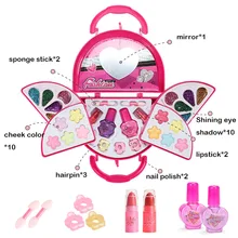 Conjunto de maquillaje para niñas, Cosméticos de princesa, juego de simulación, juguetes de maquillaje para niños, vestido de princesa