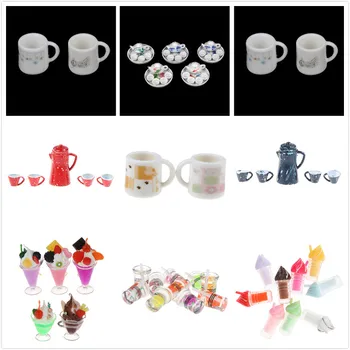 

1/12 Dollhouse Mini Kettle Simulation Furniture Tea Pot Kitchen Model Toys for Doll House Decoration Miniature Accessories