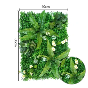 

Artificial Green Grass Square Plastic Simulation Fake Lawn Plant Home Wall Decoration 40*60cm High Quality Material