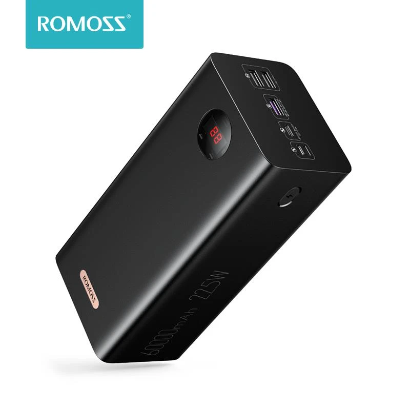 ROMOSS PEA60 Power Bank 60000mAh SCP PD QC 3.0 Quick Charge Powerbank 60000  mAh External Battery Charger For Huawei iPhone|Power Bank| - AliExpress