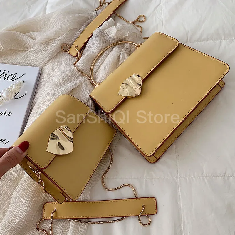 

2019 Senior sense small female new Korean version of the wild shoulder simple portable chain slung square bag