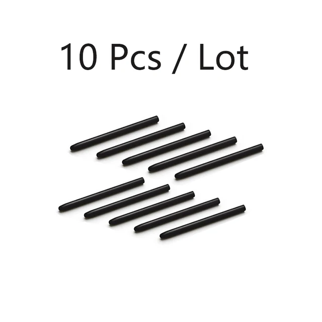 Universal Black Standard Replaceable Pen Nibs Stylus Tip for Wacom Pen Intuos Pen Bamboo Pen 10 Pcs Per Lot