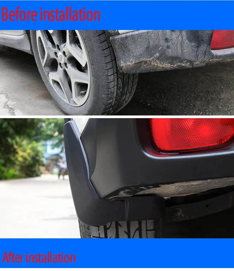 Styled Set Molded Car Mud Flaps For Subaru XV Crosstrek Mudflaps