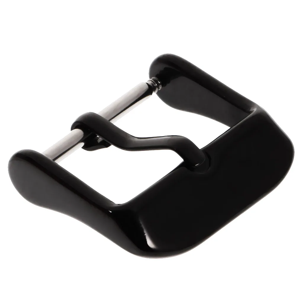 Black Stainless Steel Tang Buckle For Band 18mm 20mm 22mm 24mm 26mm