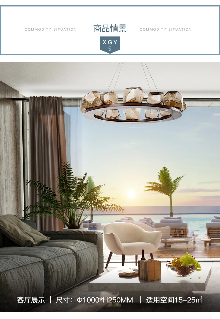Moderna e Minimalista Lustre de Vidro Arte Nordic Luxo Sala Estar Villa Quarto Estudo Jantar Modelo Lustre 5 Luzes e Iluminação