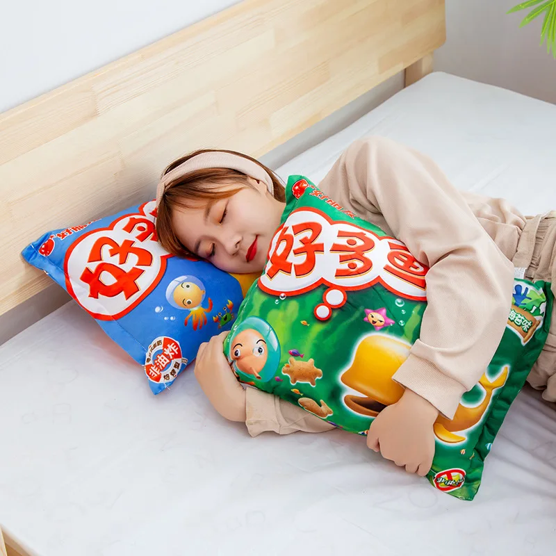 Simulation Instant Noodles Plush Pillow Stuffed Beef Fried Noodles Rainbow Candy Hot Dogs Potato Chips Gifts Food Plush Toy