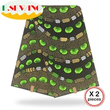 Анкара африканская вощеная ткань принтом 12 ярдов хлопок настоящий голландский воск Гана нигерийский стиль для шитья африканские платья одежда 16