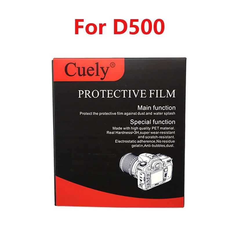 Камера закаленное Стекло Экран протектор+ маленькая Наплечная защита для nikon D810 D850 D7100 D7200 D7500 D600 D610 D500 - Цвет: D500     1set