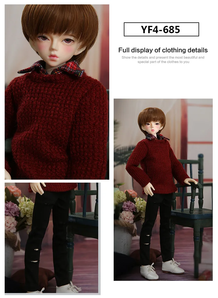 BJD одежда Minifee Dbust body Soom girl body and Bory F4 boy body 1/4 BJD платье SD красивая кукла наряд аксессуары luodoll - Цвет: YF4-685