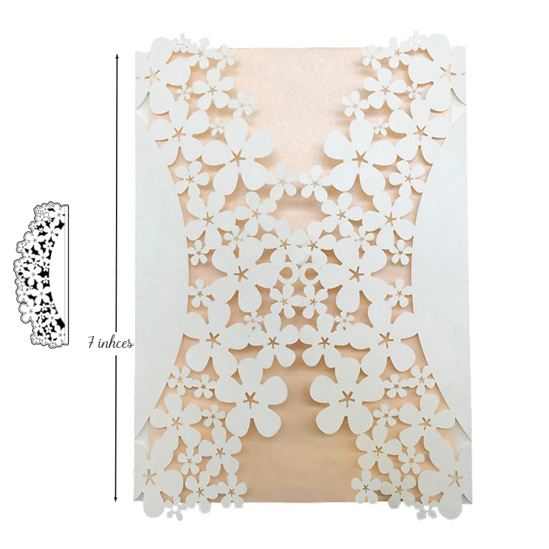  Flower Border Dies Scrapbooking Metal Cutting Dies New 2019 for Wedding Invitations making DIY Part - 4000093149598