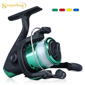 

Sougayilang Mini 3BB Fishing Reel Aluminum Body Spinning Reel High Speed 5.2:1 Left / Right Interchangeable Lure Ice Fish Wheel