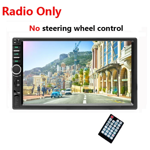 2Din Autoradio Car Radio " Touch Screen MP4 MP5 Bluetooth Stereo Audio Player Frame Bezel With Rear View Camera - Цвет: Radio Only