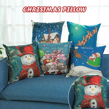 

Christmas Plaid Pattern Sofa Car With Home Decoration Pillowcase Throw Pillow Cover Home Decor 45x45cm 928