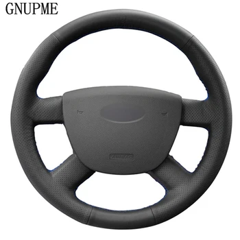 

Hand-stitched Black Artificia Leather Car Steering Wheel Cover for Ford Kuga 2008-2011 Focus 2 2005-2011 C-MAX 2007-2010 Transit