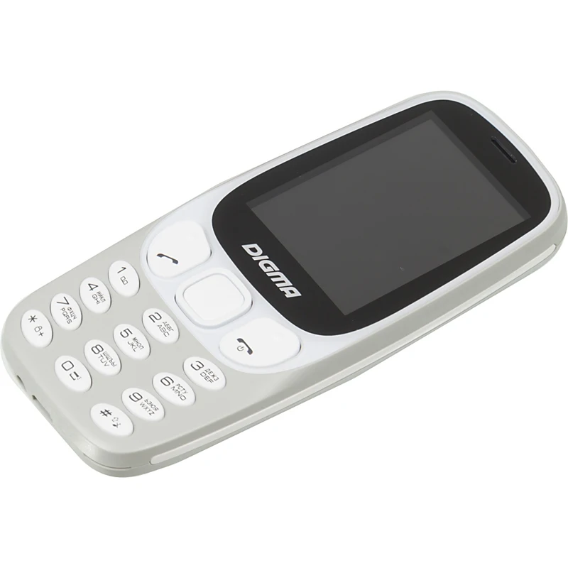 Мобильный телефон Digma Linx N331 2G 32Mb серый 2Sim 2.44" TFT 240x320 0.08Mpix